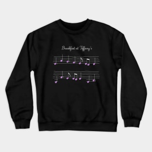 Breakfast At Tiffany's Diamond music sheet artwork Audrey Hepburn Crewneck Sweatshirt